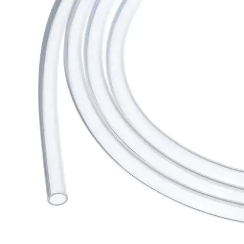 Produktbild: Rebower 20ft Silikonschlauch 3mm ID 4mm OD Transparenter Industrie-Kunststoffschlauch Reine Silikonschläuche für Pumpen, Siphoning, Entwässerung, Bewässerung, Brauen, 1/8