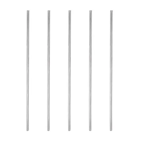 Produktbild: Rebower 304 Edelstahl Massiver Rundstab, (für Durchschläge, verschiedene Wellen, DIY-Bastelprojekte, Modellflugzeuge, Modellschiffe, Modellautos) - 2mmx150mm / Silberton / 5 Stück