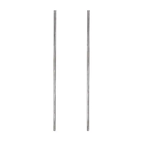 Produktbild: Rebower 304 Edelstahl Massiver Rundstab, (für Durchschläge, verschiedene Wellen, DIY Handwerk, Modellflugzeug, Modellschiff, Modellautos) - 2,5mmx200mm / Silberton / 2 Stück
