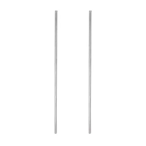 Produktbild: Rebower 304 Edelstahl Massiver Rundstab, (für Durchschläge, verschiedene Wellen, DIY Handwerk, Modellflugzeug, Modellschiff, Modellautos) - 2,5mmx300mm / Silberton / 2 Stück