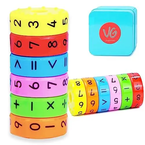 Produktbild: Rechenrolle 2 Stück,Schulanfangsgeschenke für Grundschüler,Lernspielzeug Mathematik Set für Grundschüler, leicht in der Schultasche zu transportieren, geeignetes Geschenk für Jungen und Mädchen