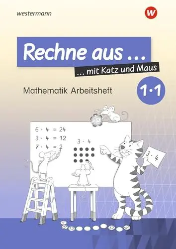 Produktbild: Rechne aus mit Katz und Maus - Mathematik Arbeitshefte Ausgabe 2018: Rechne aus Einmaleins