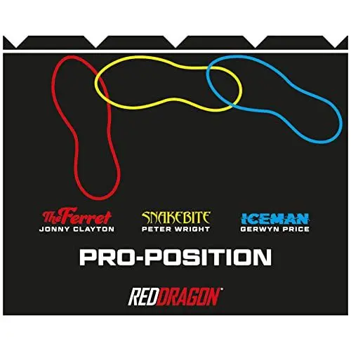 Produktbild: RED DRAGON Darts - Dartteppich mit Oche-Linie - Offizielle Turniermaße - Professionelle Darts-Zubehör