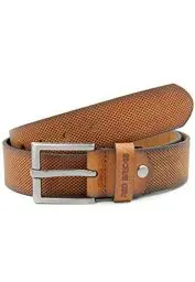 Produktbild: Red Bridge Herren Gürtel Echtleder Ledergürtel Leather Belt Scratched Honeycomb Taba 95