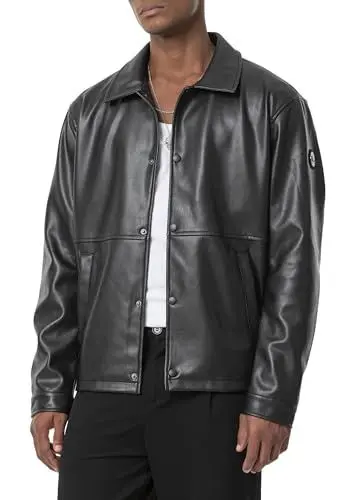 Produktbild: Red Bridge Herren Jacke Kunst-Lederjacke Übergangsjacke Schwarz S