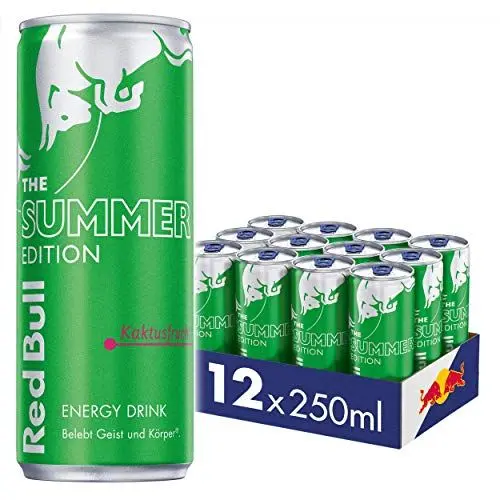 Produktbild: Red Bull Energy Drink Grüne Edition, Kaktusfrucht, EINWEG (12 x 250 ml)