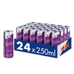 Produktbild: Red Bull Energy Drink Purple Edition - 24er Palette Dosen - Getränke mit Acai-Beere-Geschmack, EINWEG (24 x 250 ml)