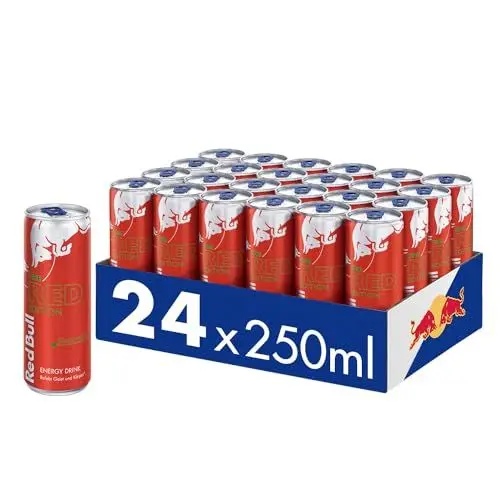 Produktbild: Red Bull Energy Drink Red Edition - 24er Palette Dosen - Getränke mit Wassermelone-Geschmack, EINWEG (24 x 250 ml)