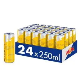 Produktbild: Red Bull Energy Drink Yellow Edition - 24er Palette Dosen - Getränke mit Tropical-Geschmack, EINWEG (24 x 250 ml)