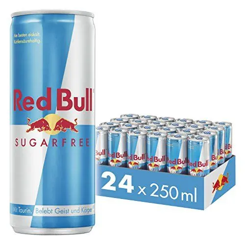 Produktbild: Red Bull Sugarfree, Energy Drink, 24 x 250 ml, Dosen Getränke 24er Palette, OHNE PFAND
