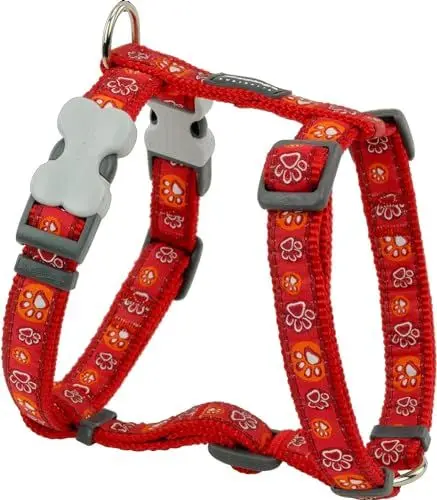 Produktbild: Red Dingo GmbH 9330725042933 Petral Perro Paw Impression Hundegeschirr, Größe: S, rot