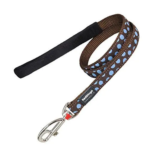 Produktbild: Red Dingo Hundeleine, gepunktet, Größe M, 2 cm x 1,2 m, Blau/Braun
