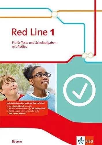 Produktbild: Red Line 1. Ausgabe Bayern: Fit für Tests und Schulaufgaben mit Audios Klasse 5 (Red Line. Ausgabe für Bayern ab 2017)