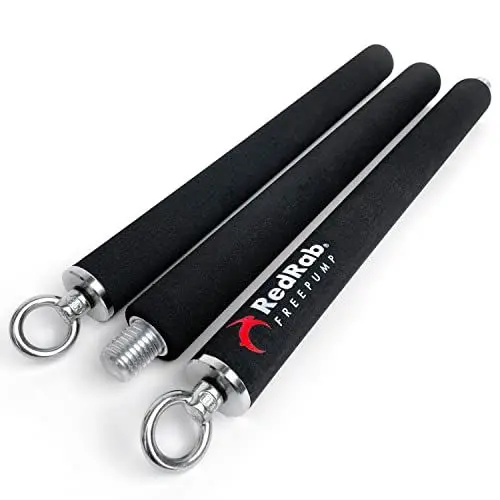 Produktbild: Red Rab FREEPUMP Fitness Stange 2.0 - Widerstandsbänder Stange für Krafttraining & Pilates - Fitnessbänder Stange - Home Gym Equipment - Resistance Bar einzeln - Smart Workout Bar Training Zuhause