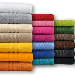 Produktbild: REDBEST Handtuch New York schwarz Größe 50x80 cm - leichte, weiche Qualität, saugstark, sehr strapazierfähig, 100% Baumwolle (weitere Farben, Größen)