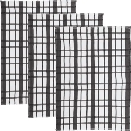 Produktbild: REDBEST Geschirrtuch 3er-Pack Baumwolle grau Größe 50x70 cm