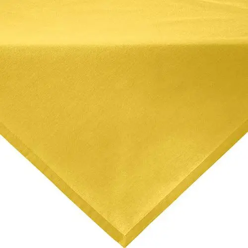 Produktbild: REDBEST Mitteldecke, Tischdecke Uni Seattle, 100% Baumwolle - Robustes, glattes Gewebe, mit hochwertigem Kuvertsaum, gelb Größe 80x80 cm (weitere Farben, Größen)