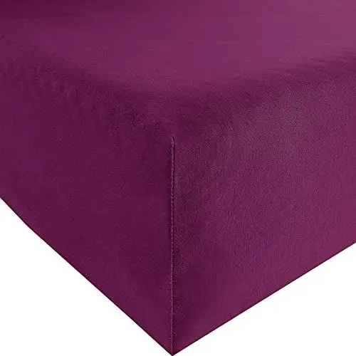 Produktbild: REDBEST Spannbettlaken Denver Elasthan-Jersey-Stretch Beere Größe 140x200 cm - 160x200 cm