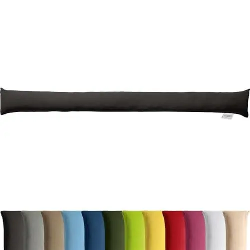 Produktbild: REDBEST Zugluftstopper - Türstopper - Windstopper - Luftzugstopper - Windschutz - für Fenster und Türen Serie Seattle - Premium-Qualität - mit Beschwerung anthrazit Größe 90x10 cm