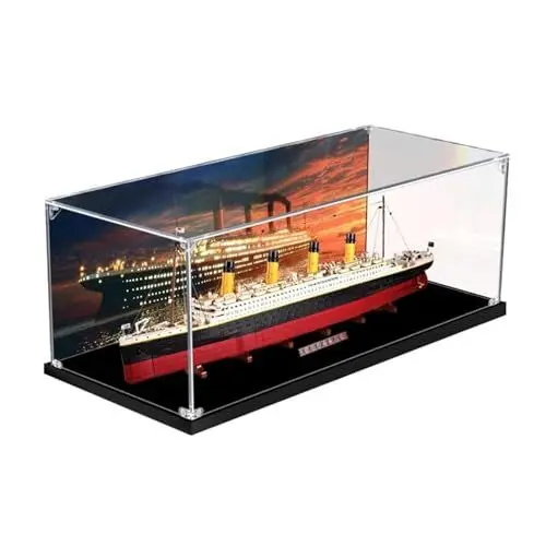 Produktbild: REDBMX Acryl Display Box, Acryl Vitrine Für Lego 10294 Titanic Modell, Transparente Staubdichte Display Box, 140*20*50cm, (Nur Vitrine)