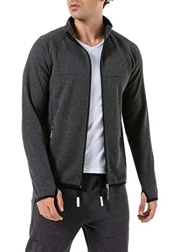 Produktbild: Redbridge Trainingsjacke mit Reißverschluss Atmungsaktive Sportjacke für Fitness und Freizeit Anthrazit L