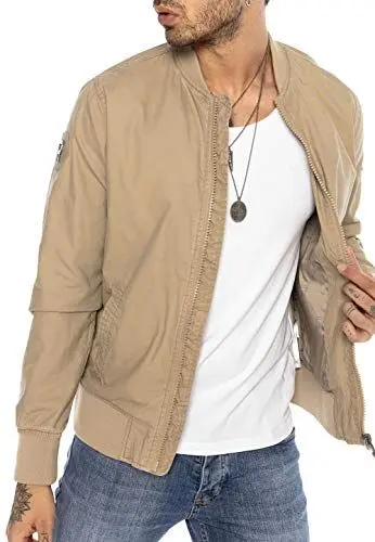 Produktbild: Redbridge Zeitlose Blouson Jacke in modischen Farben Übergangsjacke mit klassischem Schnitt Beige L
