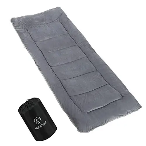Produktbild: REDCAMP L Weich Campingbett Feldbettauflage,Martratze für Feldbett Klappbar 190 x 70 cm,Bequem Gut Dicke Baumwollauflage mit Hochwertiger Polyesterfüllung Schlafmatratze Pad, Dunkelgrau