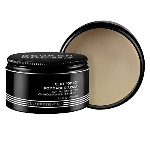 Produktbild: Redken Brews Clay Pomade, Stylingcreme für feines Haar, Haargel für Männer, fester Halt, Haarpaste mit geschmeidiger Textur, Clay für Herren, mattes Finish, kein Verkleben, 100 ml