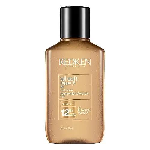 Produktbild: Redken | Haarmaske mit Tiefenpflege für trockenes und brüchiges Haar, Belebt und hydratisiert, Mit Omega-6 und Argan-Öl, All Soft Argan-6 Öl, 1 x 111 ml