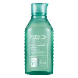 Produktbild: Redken Haarshampoo für fettige und gereizte Kopfhaut, pH-Wert ausgleichend, Mit Minze und Amino Acid Komplex, Amino Mint Shampoo, 1 x 300 ml