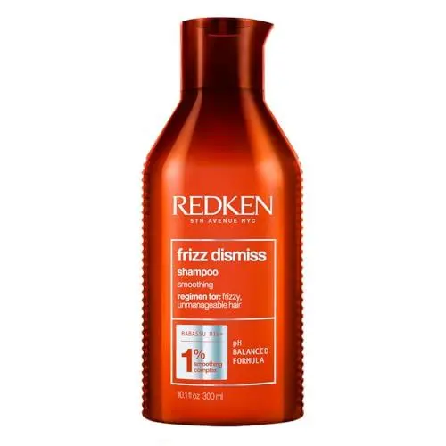 Produktbild: Redken Haarshampoo mit Anti-Frizz-Effekt für widerspenstiges Haar, Mit Babassu-Öl und Smoothing Komplex, Frizz Dismiss Shampoo, 1 x 300 ml
