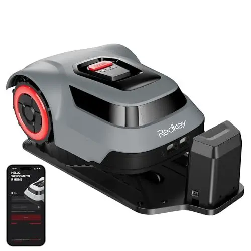 Produktbild: Redkey Mähroboter Smart Rasenmäher Roboter - Rasenroboter mit Begrenzungskabel 500m² C-TOF Technologie MGC500 Pfadplanung Kartenzeichnen 45% Steigfähigkeit APP-Steuerung Leise 57dB
