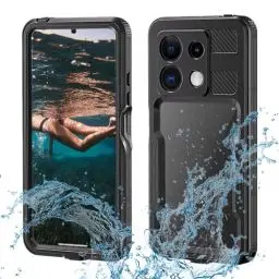 Produktbild: Redmi Note 13 Pro Hülle,IP68 Wasserdicht Stoßfest Staubdicht 360 Grad Ganzkörper Schutzhülle mit Eingebautem Displayschutz Outdoor Panzerhülle Unterwasser Handyhülle für Xiaomi Redmi Note 13 Pro 5G