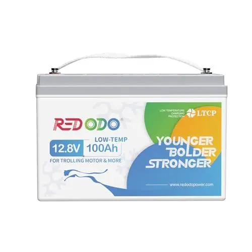 Produktbild: Redodo 12V 100Ah LiFePO4 Batterie mit 100A BMS Low Temperature Schutz und 3000-15000 Zyklen,1280Wh wiederaufladbare Lithium-Batterie für Trolling Motor, Womo, Solaranlage Wohnmobil, Solarpanel Kit