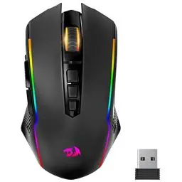 Produktbild: Redragon Gaming Maus Kabellose, RGB Wiederaufladbare Gaming-Maus mit 9 Macro Editing Programmierbare Tasten/8000 DPI, Ergonomische Wireless Gaming Maus, 70Hrs fur PC/Mac Gamer