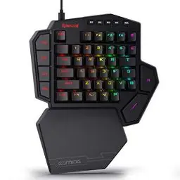 Produktbild: Redragon K585 DITI Einhand RGB Mechanische Gaming-Tastatur, Blaue Schalter, Typ-C Professionelle Gaming-Tastatur mit 7 Integrierten Makrotasten, Abnehmbare Handgelenkstütze, 42 Tasten