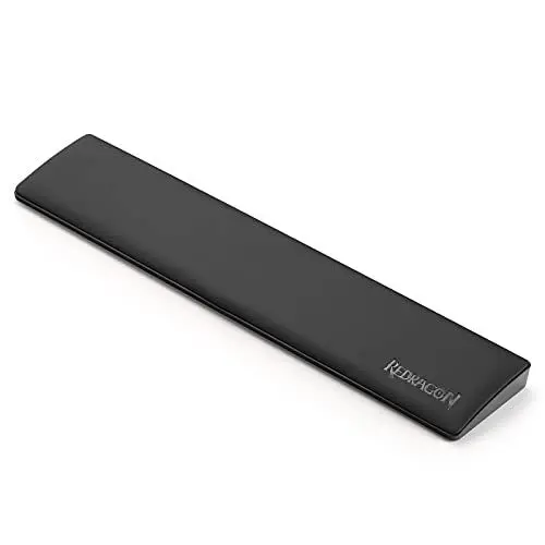 Produktbild: Redragon P036 Meteor M Computer Tastatur Handballenauflage, Ergonomische Handballenauflage aus weichem Memory-Schaumstoff mit rutschfester Gummibasis, 80% 87 Tasten TKL Größe, Schwarz