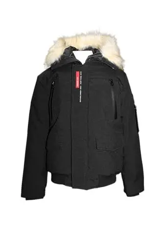 Produktbild: REDSKINS Junior Unisex Kids Jacket Cardigan Girl Boy Parka/Daunenjacke, Black, 8 Jahre