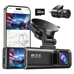 Produktbild: REDTIGER Dashcam Auto Vorne Hinten 4K/2,5K mit GPS WiFi, Dash Cam Auto Kamera 3,18