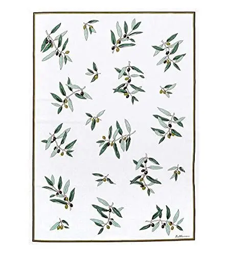 Produktbild: Reduziert! Kracht: Geschirrtücher Oliven, aus Halbleinen, 2er Pack, 50x70 cm