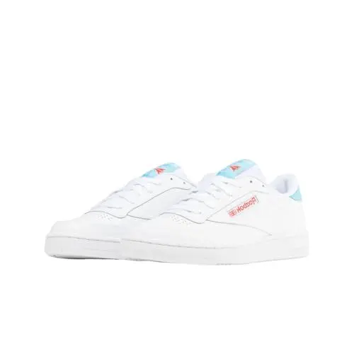 Produktbild: Reebok Herren Club C 85 Sneaker, FTWWHT/KINBLU/DYNRED, 38.5 EU
