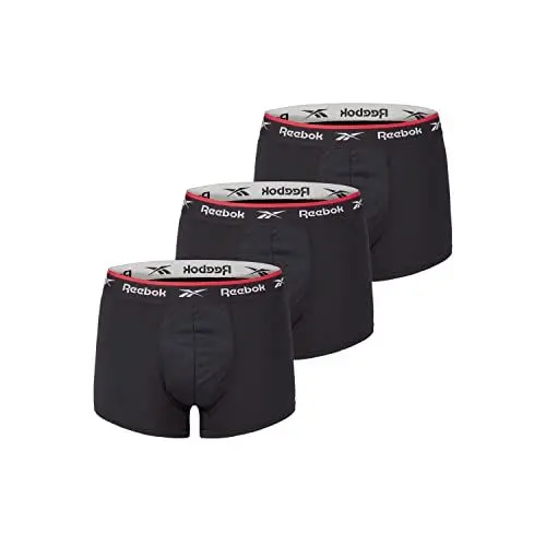 Produktbild: Reebok Herren Redgrave Badehose, Black, Medium (3er Pack)
