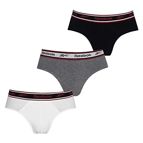 Produktbild: Reebok Men's Chase Boxer Shorts, Black/White/Grey, L