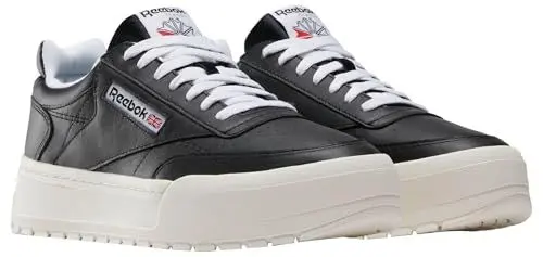 Produktbild: Reebok Unisex's Club C Megacourt Tennis Shoes, Black Chalk White, 42 EU