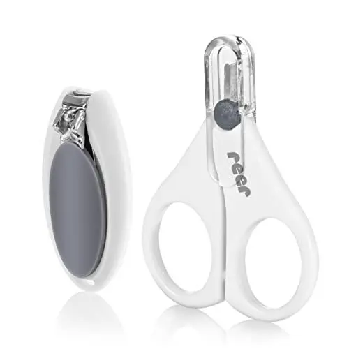Produktbild: Reer BabyCare Nagelpflege-Set, Babynagelschere und Nagelknipser, weiß