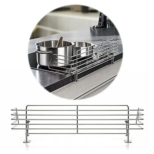 Produktbild: Reer Herdschutzgitter CLASSIC | Kinderschutz für die Küche | Kindersicherung | zum Klemmen | silber