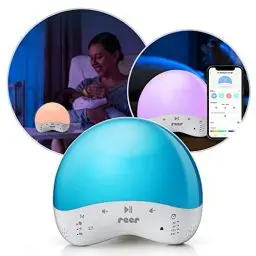 Produktbild: Reer MyMagicSmartLight smartes Nachtlicht, 16 Mio Farben, Musikfunktion, steuerbar über Alexa, per App oder am Gerät, für Kinder