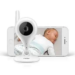 Produktbild: reer Video-Babyphone und IP Kamera BabyCam, einfache Einrichtung, Steuerung per kostenloser App IP BabyCam Weiß 1 Stück (1er Pack), Kabellos