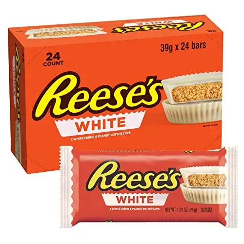 Produktbild: Reeses Peanut Butter Cup - Erdnussbutter-Cups weiße Schokolade: 24 Stück (24 x 39,5 g)