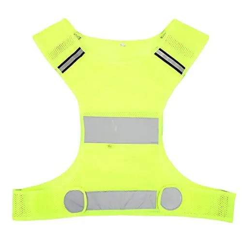 Produktbild: Reflektierende Sicherheitsweste mit hoher Sichtbarkeit, schnell trocknend, für Laufen, Radfahren, Wandern, Herren und Damen (L)